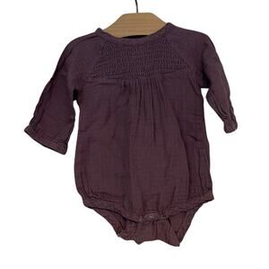 Kate Quinn Mauve Organic Cotton Onesie